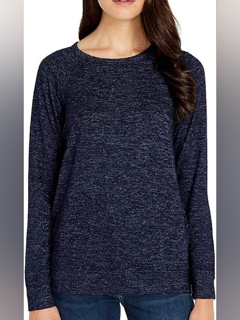 Buffalo David Bitton Women's Navy Long-Sleeve Knit Sweater